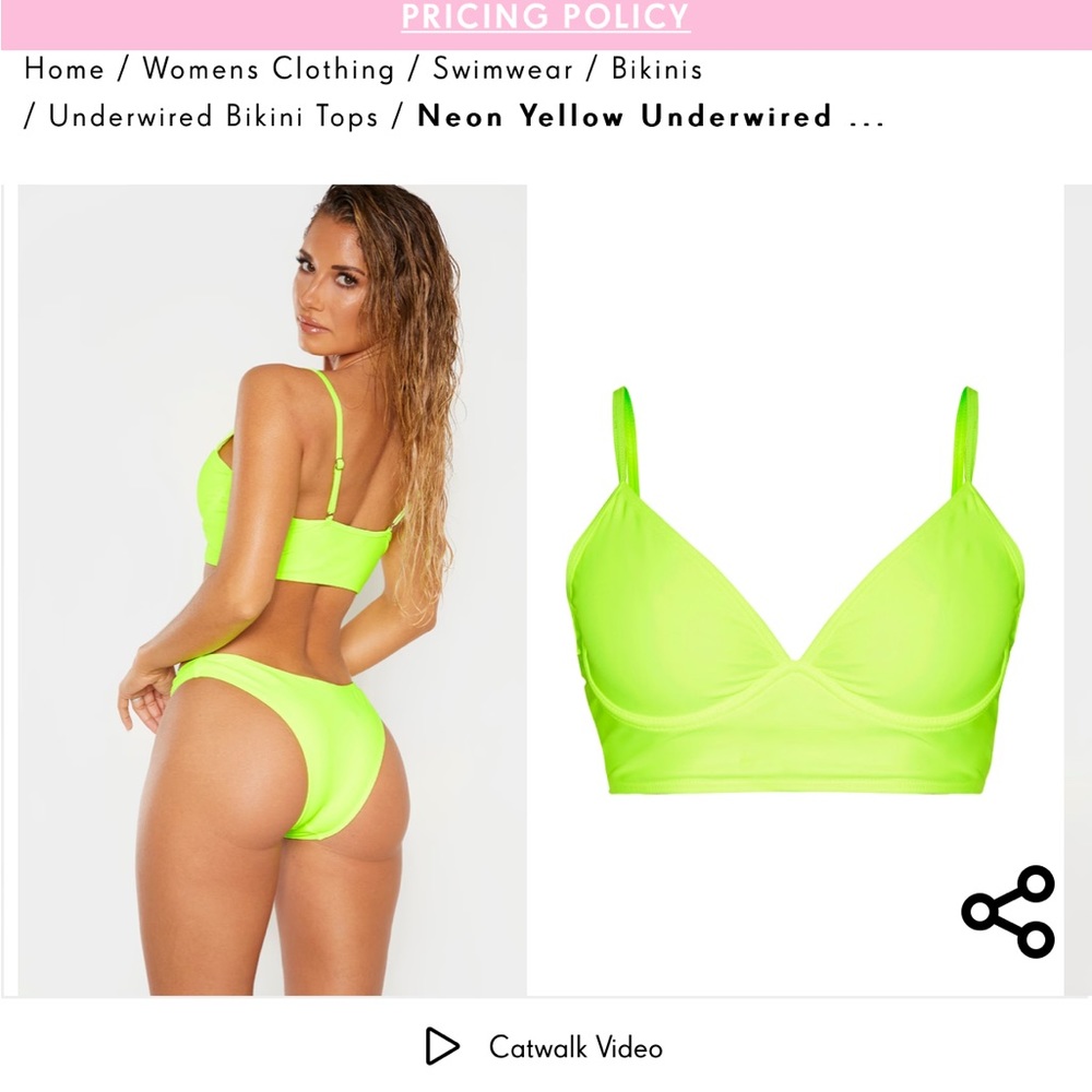 ISO this bikini top in either color